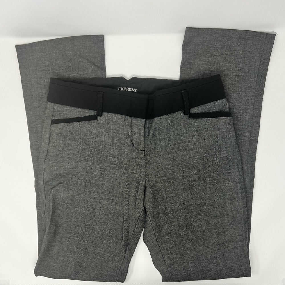 Express Gray Columnist Pants Size 2s - image 4